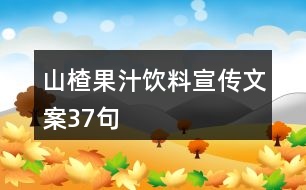 山楂果汁飲料宣傳文案37句