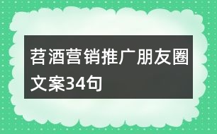 苕酒營(yíng)銷推廣朋友圈文案34句