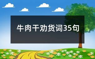 牛肉干勸貨詞35句