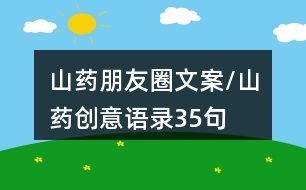 山藥朋友圈文案/山藥創(chuàng)意語(yǔ)錄35句