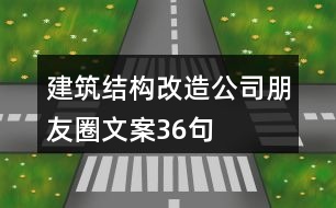 建筑結(jié)構(gòu)改造公司朋友圈文案36句