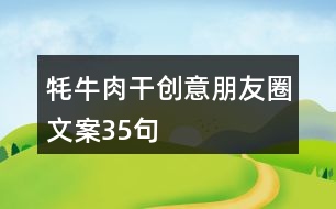 牦牛肉干創(chuàng)意朋友圈文案35句