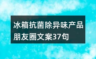 冰箱抗菌除異味產(chǎn)品朋友圈文案37句