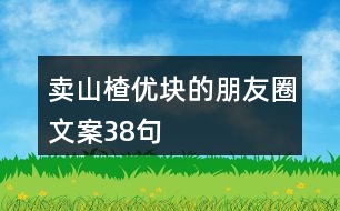 賣山楂優(yōu)塊的朋友圈文案38句