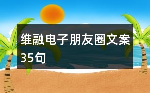 維融電子朋友圈文案35句