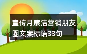 宣傳月廉潔營銷朋友圈文案標(biāo)語33句