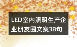 LED室內(nèi)照明生產(chǎn)企業(yè)朋友圈文案38句