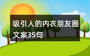 吸引人的內(nèi)衣朋友圈文案35句