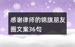 感謝律師的錦旗朋友圈文案36句