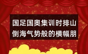 國(guó)足國(guó)奧集訓(xùn)時(shí)排山倒海氣勢(shì)般的橫幅朋友圈文案40句