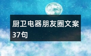 廚衛(wèi)電器朋友圈文案37句