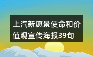 上汽新愿景、使命和價(jià)值觀宣傳海報(bào)39句