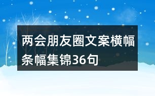 兩會朋友圈文案橫幅、條幅集錦36句