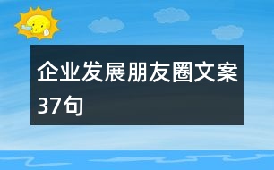 企業(yè)發(fā)展朋友圈文案37句