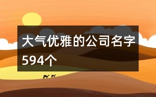 大氣優(yōu)雅的公司名字594個(gè)