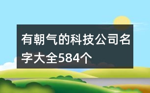 有朝氣的科技公司名字大全584個(gè)