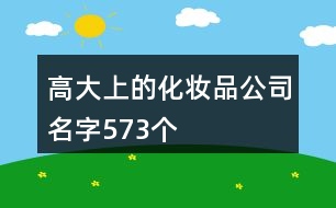 高大上的化妝品公司名字573個