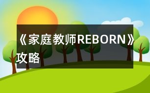 《家庭教師REBORN》攻略