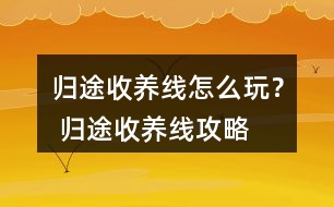 歸途收養(yǎng)線怎么玩？ 歸途收養(yǎng)線攻略