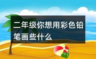 二年級(jí)你想用彩色鉛筆畫(huà)些什么