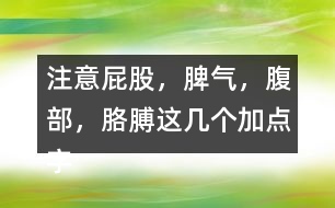 注意“屁股，脾氣，腹部，胳膊”這幾個加點(diǎn)字說說你的發(fā)現(xiàn)