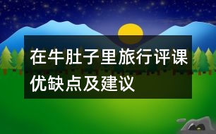 在牛肚子里旅行評(píng)課優(yōu)缺點(diǎn)及建議