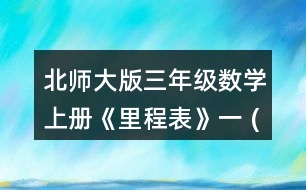 北師大版三年級數(shù)學(xué)上冊《里程表》（一） (1)填一埴。 (2)博物館到電影院一共990米，公園到電影院有多少米? (3)學(xué)校到博物館和學(xué)校到電影院哪段路程長?長多少米?