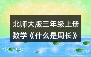 北師大版三年級上冊數(shù)學《什么是周長》 3.笑笑在動物園里沿著右面這條路線走了一周，她一共走了多少米?