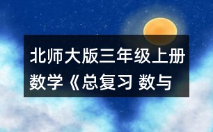 北師大版三年級(jí)上冊(cè)數(shù)學(xué)《總復(fù)習(xí) 數(shù)與代數(shù)》 9.森林醫(yī)生。