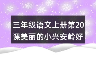 三年級(jí)語(yǔ)文上冊(cè)第20課美麗的小興安嶺好詞好句摘抄