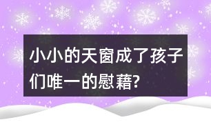 小小的天窗成了孩子們“唯一的慰藉”?找出相關(guān)語句和同學(xué)交流。