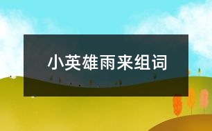 小英雄雨來(lái)組詞