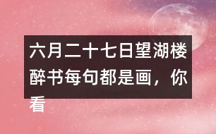 六月二十七日望湖樓醉書(shū)每句都是畫(huà)，你看到怎樣的畫(huà)面？