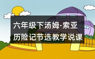 六年級下湯姆·索亞歷險記節(jié)選教學說課稿課案