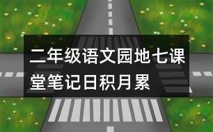 二年級語文園地七課堂筆記日積月累