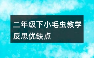 二年級下小毛蟲教學反思優(yōu)缺點