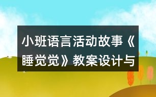 小班語言活動故事《睡覺覺》教案設計與教學反思