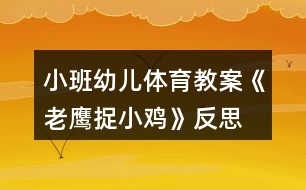 小班幼兒體育教案《老鷹捉小雞》反思