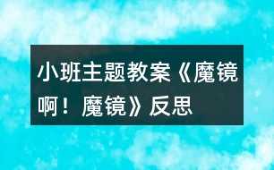 小班主題教案《魔鏡??！魔鏡》反思