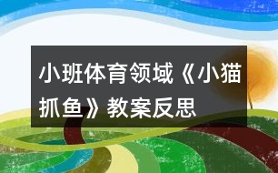 小班體育領域《小貓抓魚》教案反思