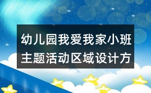 幼兒園我愛我家小班主題活動(dòng)區(qū)域設(shè)計(jì)方案