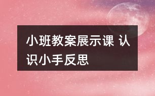 小班教案展示課 認識小手反思