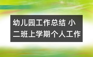 幼兒園工作總結(jié) 小二班上學(xué)期個(gè)人工作總結(jié)