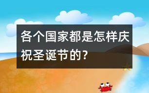 各個國家都是怎樣慶祝圣誕節(jié)的？