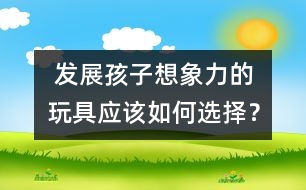  發(fā)展孩子想象力的玩具應(yīng)該如何選擇？