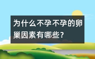 為什么不孕：不孕的卵巢因素有哪些？