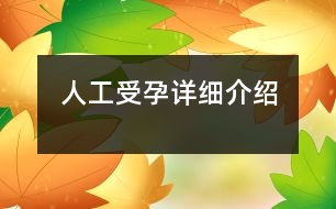 人工受孕詳細(xì)介紹