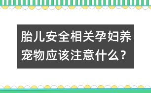 胎兒安全相關(guān)：孕婦養(yǎng)寵物應(yīng)該注意什么？