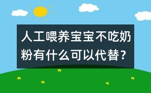 人工喂養(yǎng)：寶寶不吃奶粉有什么可以代替？