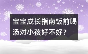 寶寶成長(zhǎng)指南：飯前喝湯對(duì)小孩好不好？